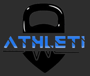 logo Athleti bleu gris noir